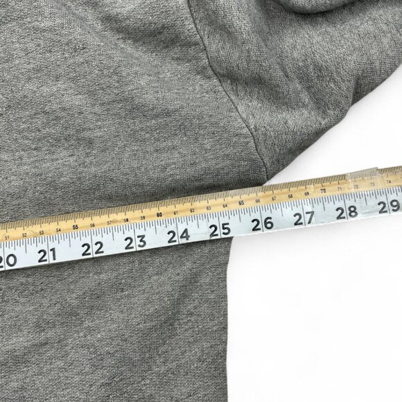 James Perse Gray Hooded Hoodie Sweatshirt 3/4 Sleeve Pullover Pockets Women's 4 - Picture 5 of 9